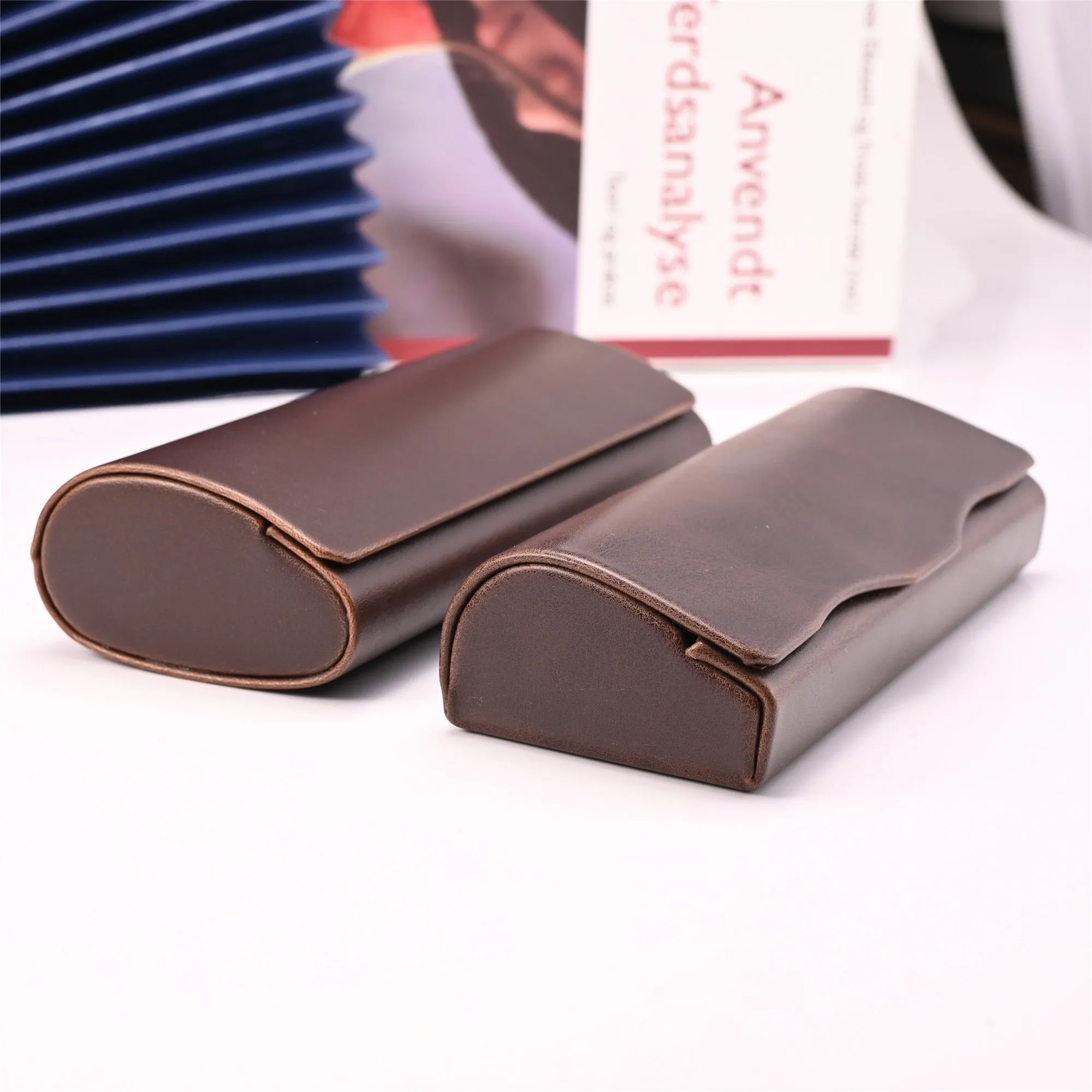 Vazrobe Unisex PU Leather Eyeglass Storage Case 22 Variants