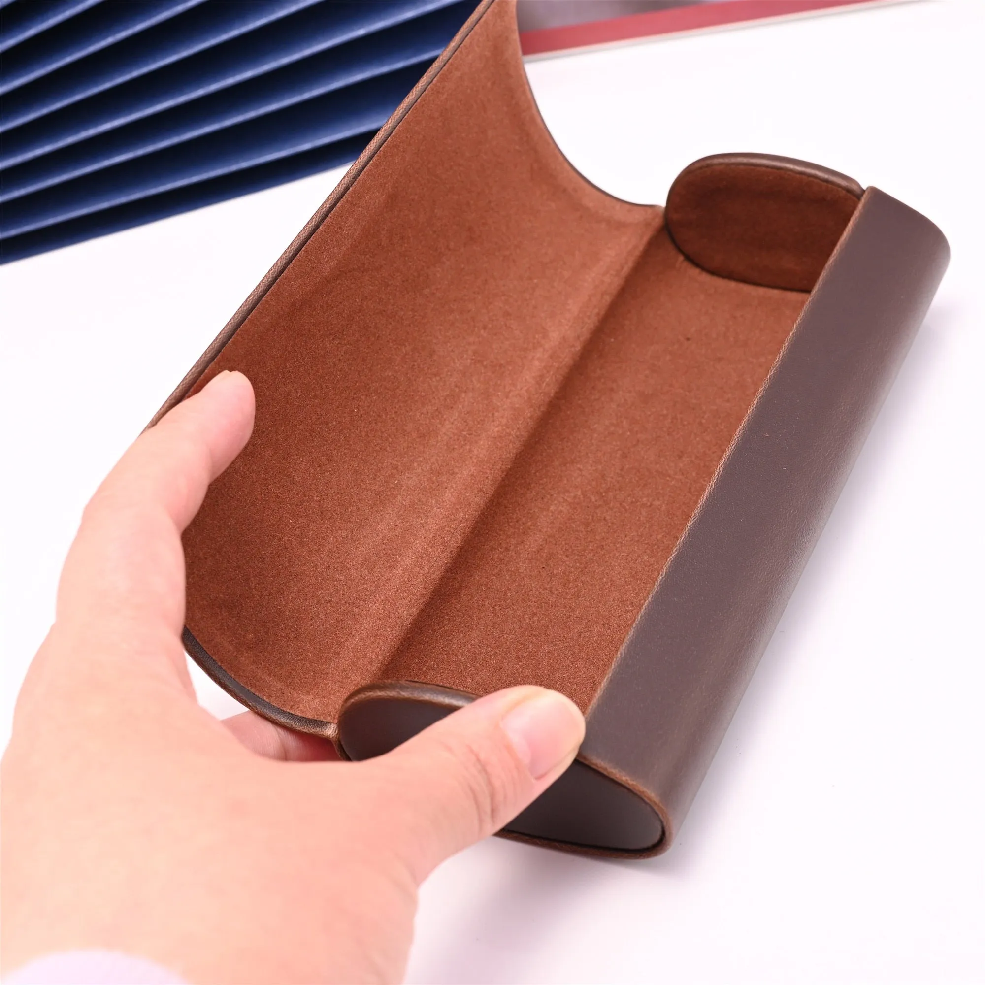 Vazrobe Unisex PU Leather Eyeglass Storage Case 22 Variants