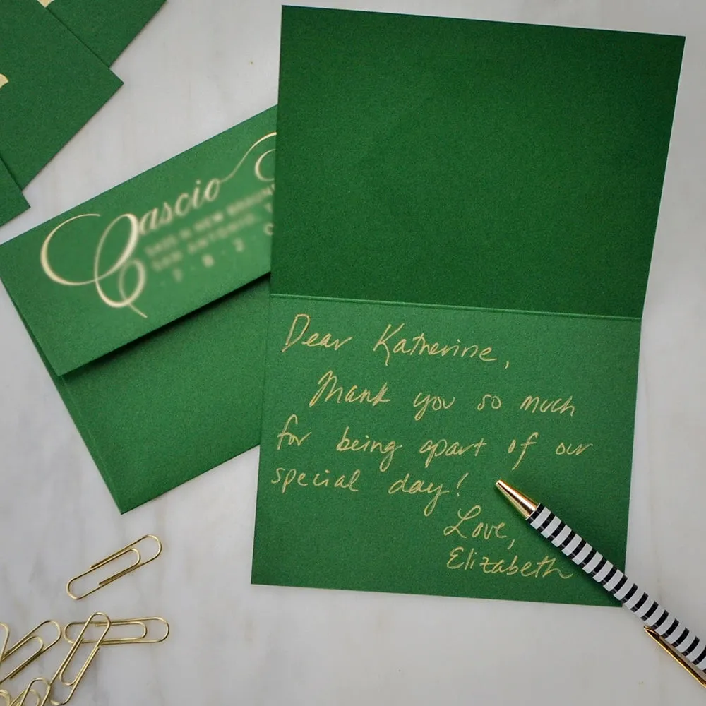 Vibrant Foil Printed Notecards - Set of 50