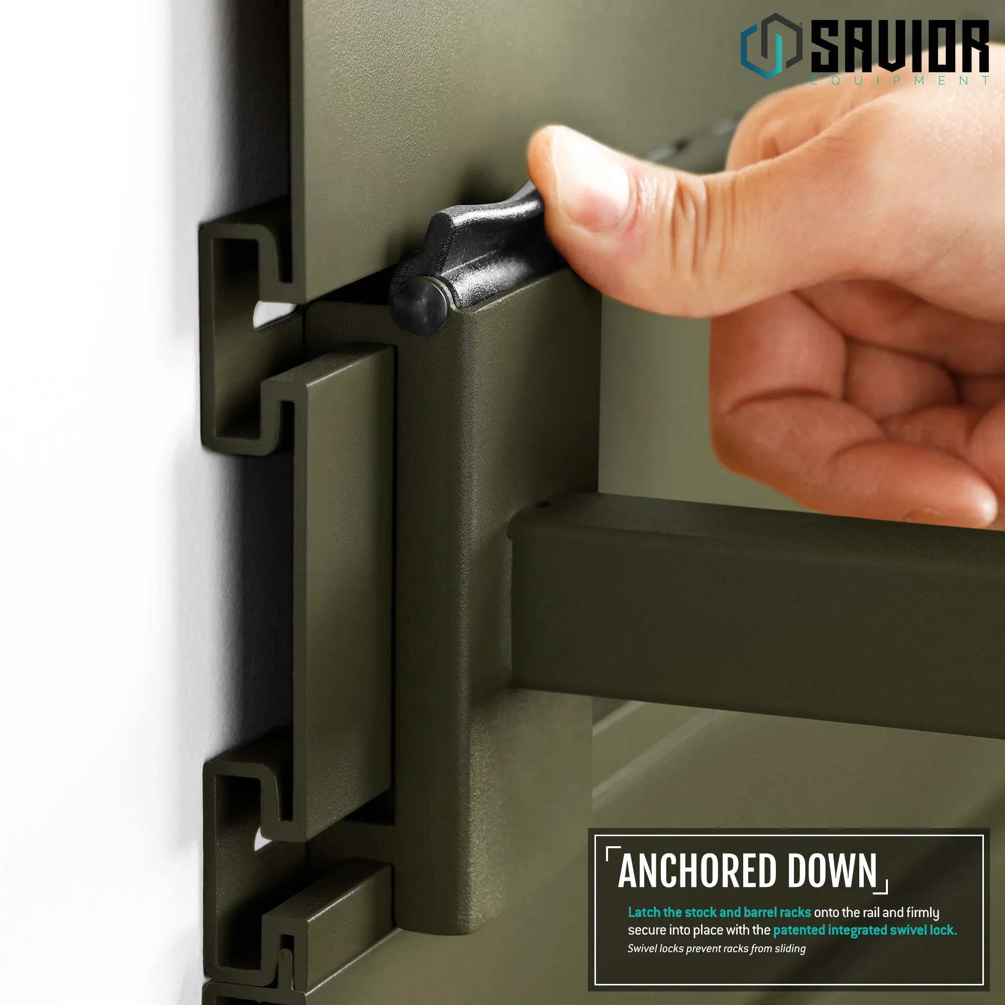 Wall Rack System - Adjustable Pistol & Suppressor Rod - 2 Pack