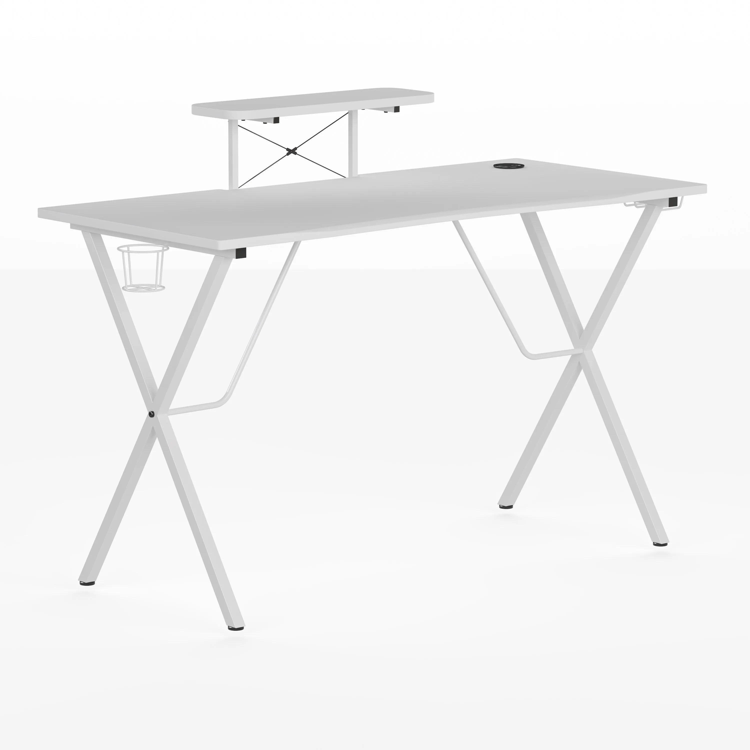 White Platform Gaming Desk NAN-RS-G1031-WH-GG