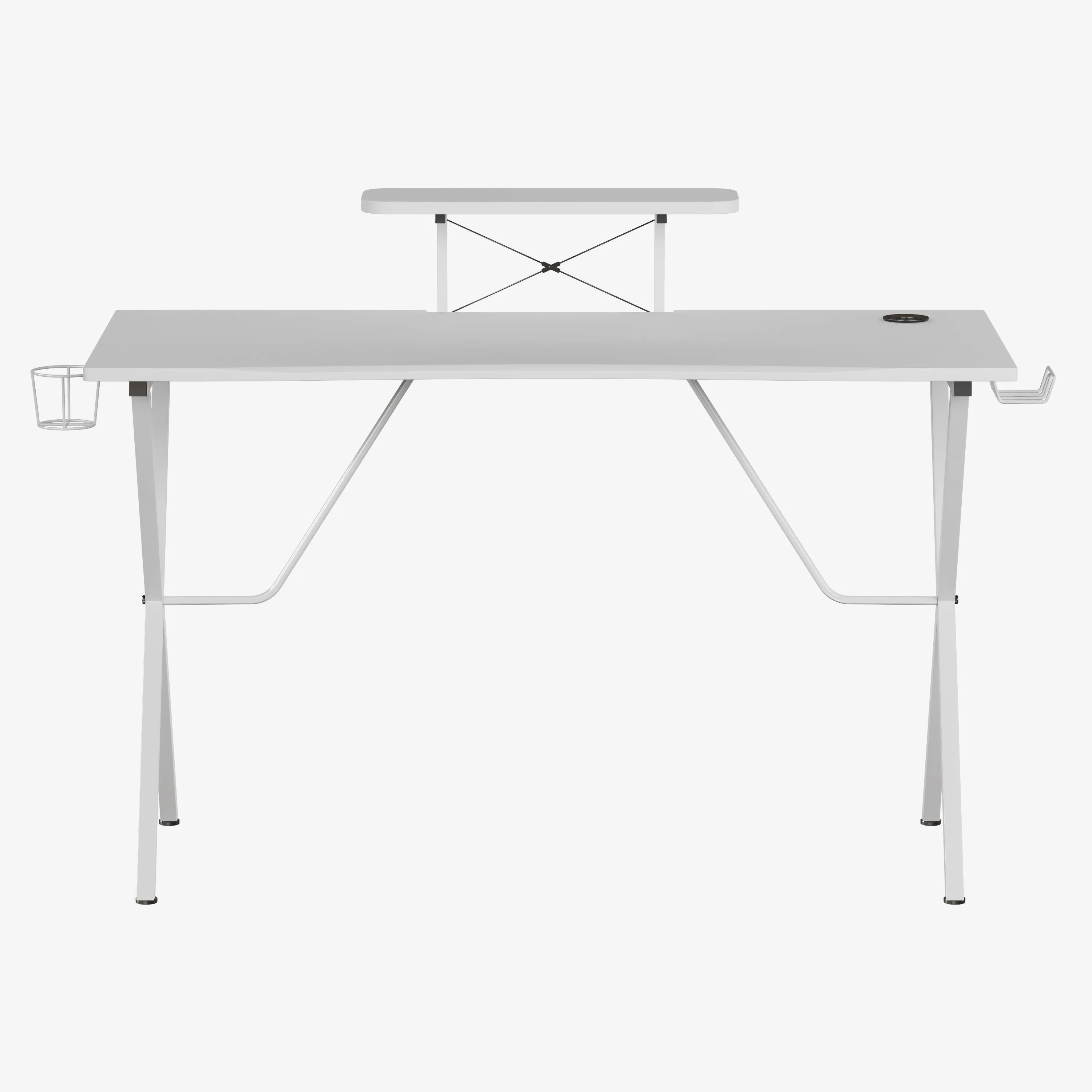 White Platform Gaming Desk NAN-RS-G1031-WH-GG
