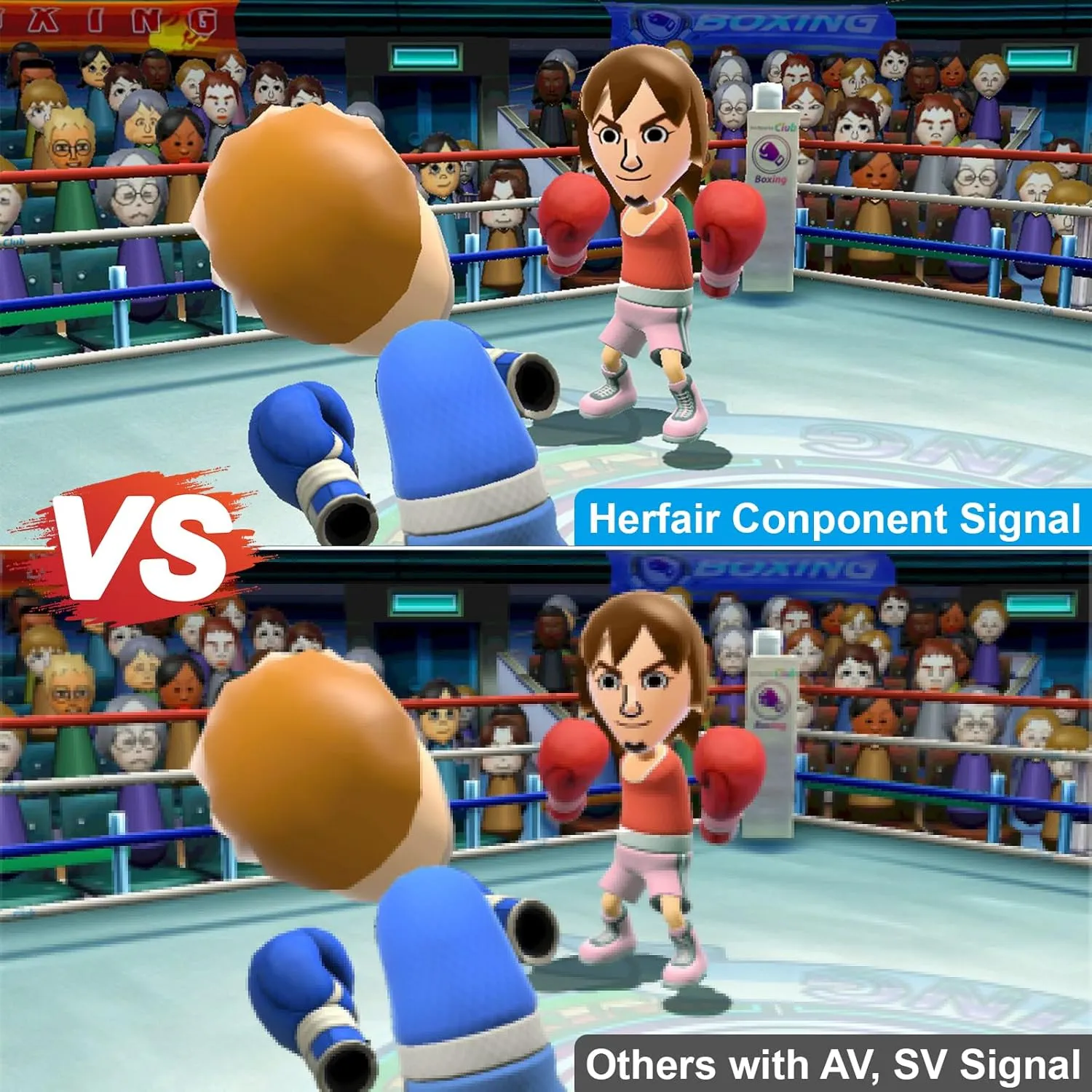 Wii Component to HDMI Adapter [True 1080P] Wii to TV Adapter 100% Improved Picture Quality HDTV Cord for Wii to HDMI TV/Monitor Supports All Display Modes Compatible Nintendo Wii/Wii U Console