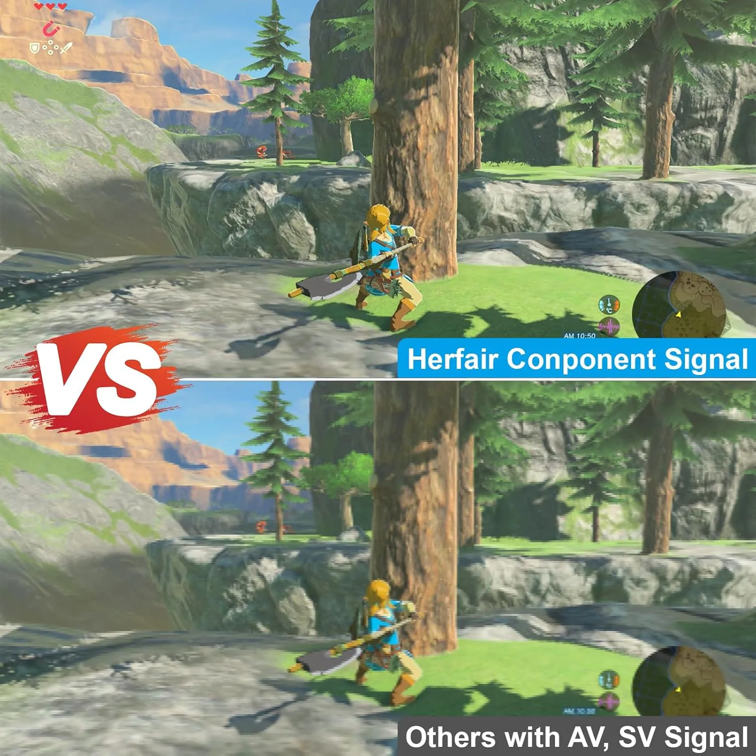 Wii Component to HDMI Adapter [True 1080P] Wii to TV Adapter 100% Improved Picture Quality HDTV Cord for Wii to HDMI TV/Monitor Supports All Display Modes Compatible Nintendo Wii/Wii U Console