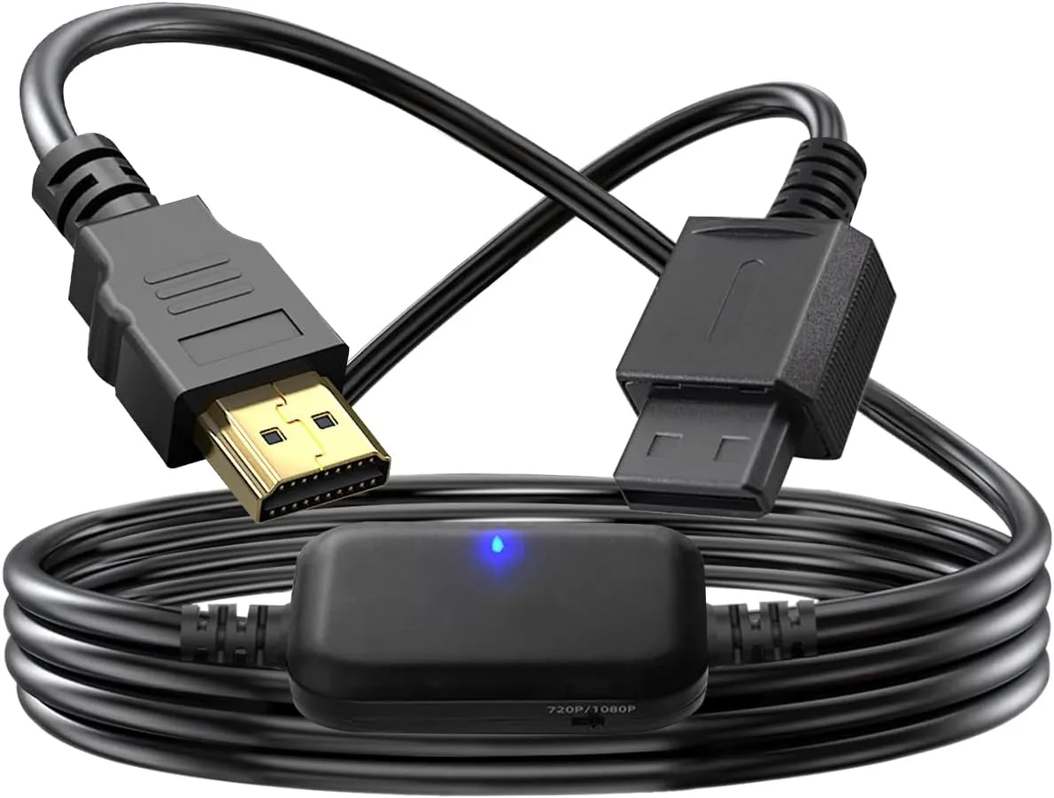 Wii Component to HDMI Adapter [True 1080P] Wii to TV Adapter 100% Improved Picture Quality HDTV Cord for Wii to HDMI TV/Monitor Supports All Display Modes Compatible Nintendo Wii/Wii U Console